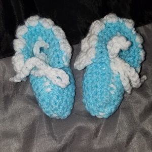 Baby Booties Infant Blue